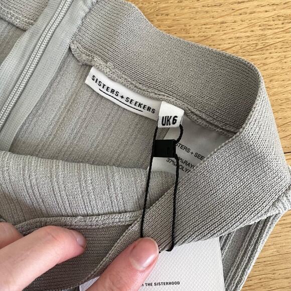 Sisters & Seekers - Colt Bandage Shorts in Sky Gray - Picture 3 of 5